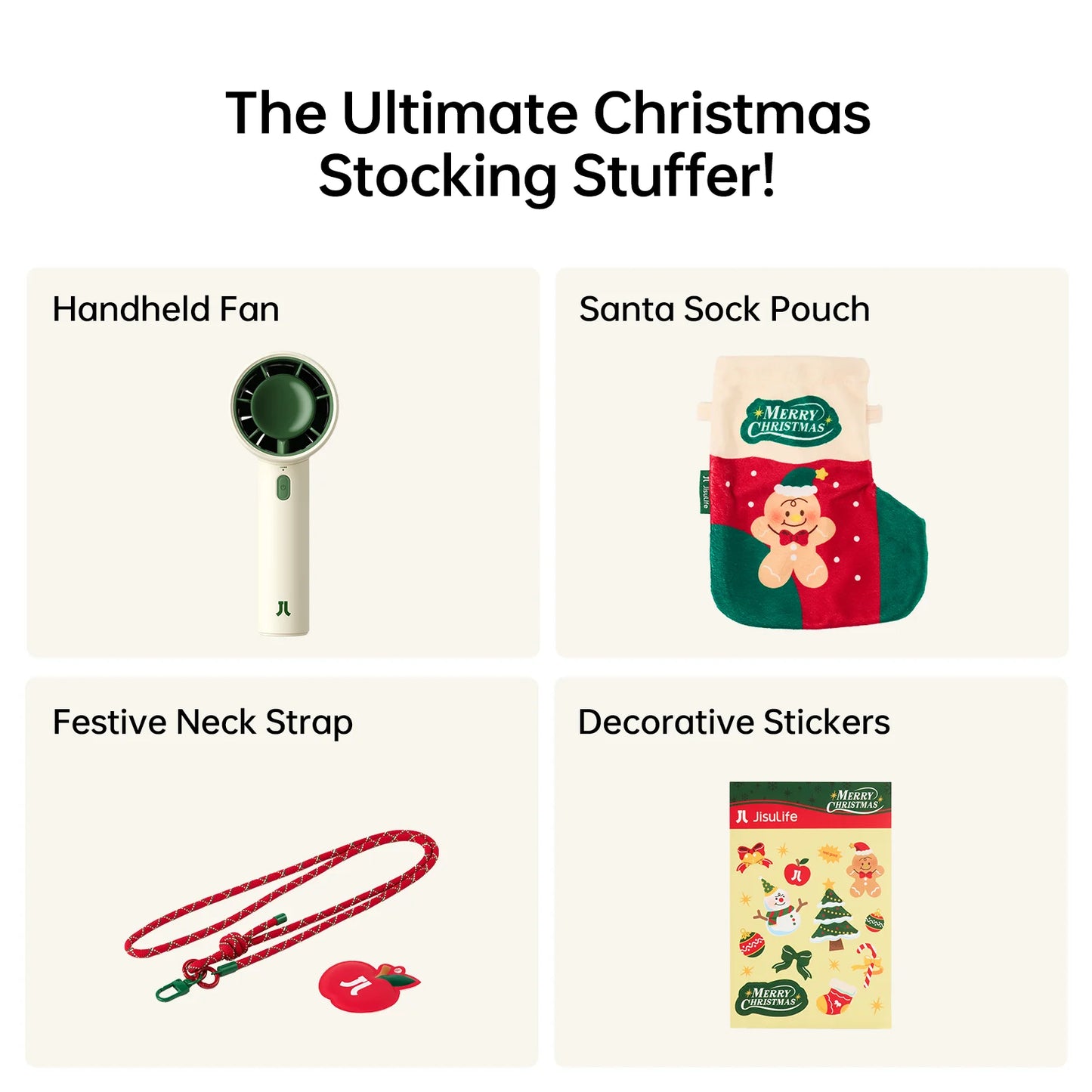 Christmas Portable Handheld Fan
