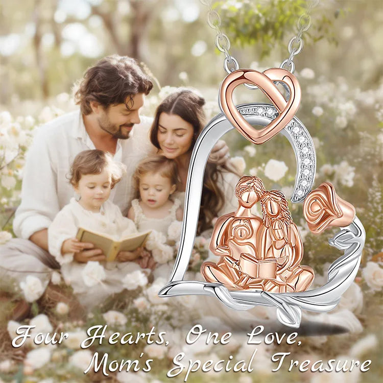 SILVER HAPPY FAMILY Necklace