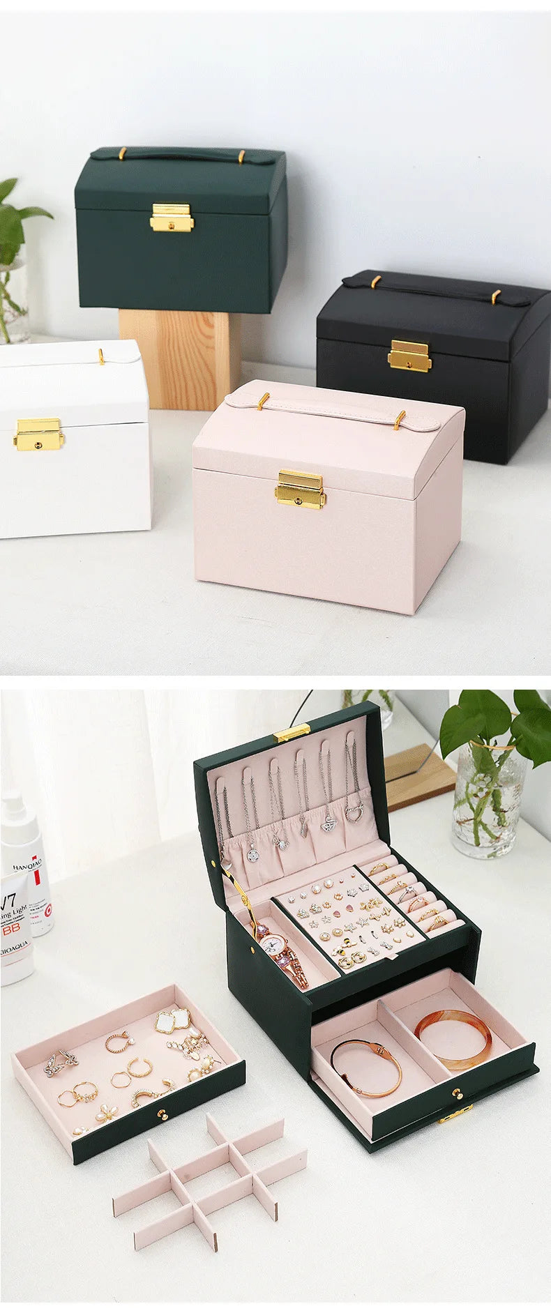 Three-layer Jewelry Storage Box