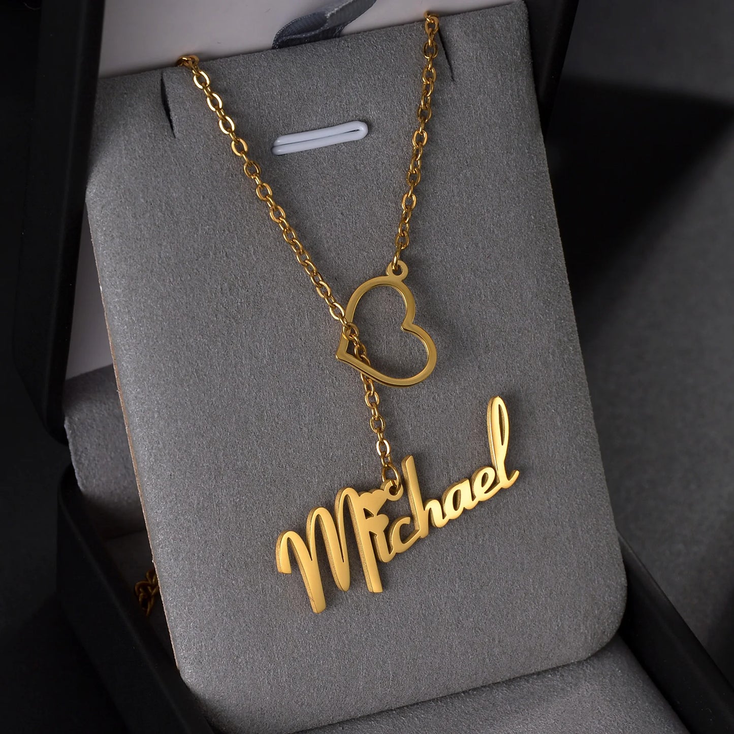 Personalized Custom Heart Butterfly Necklace