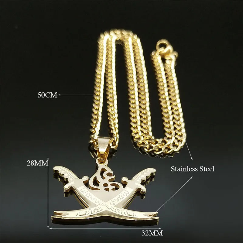 Arabic Sword Necklaces