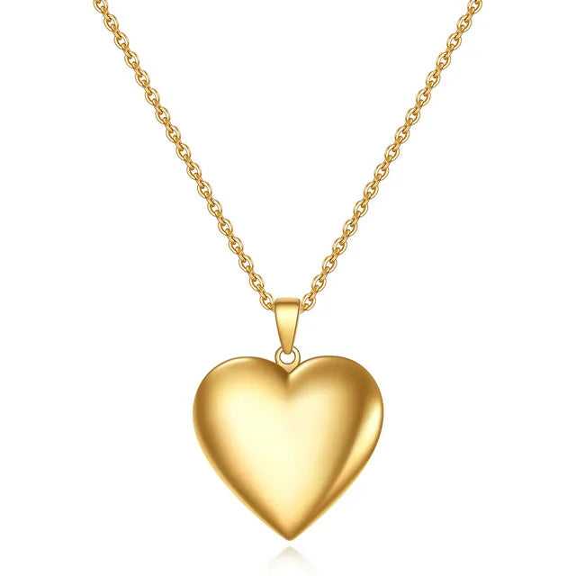 GOLD LOCKED Heart Necklace