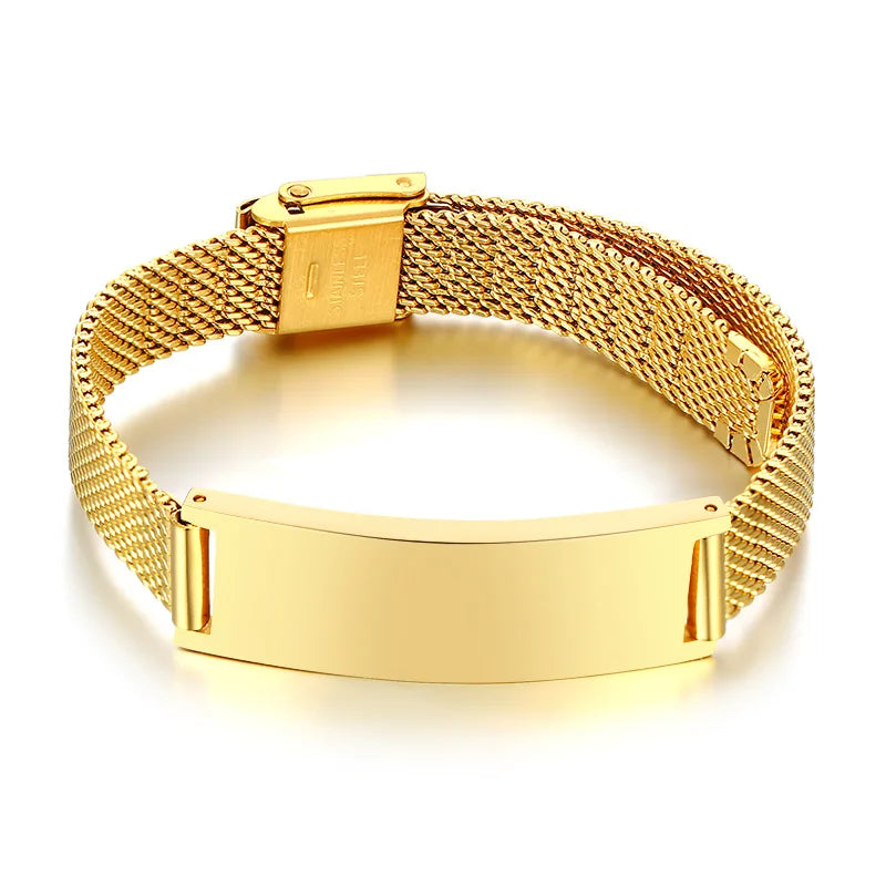 Personalized Couple Bracelet Stainless Steel