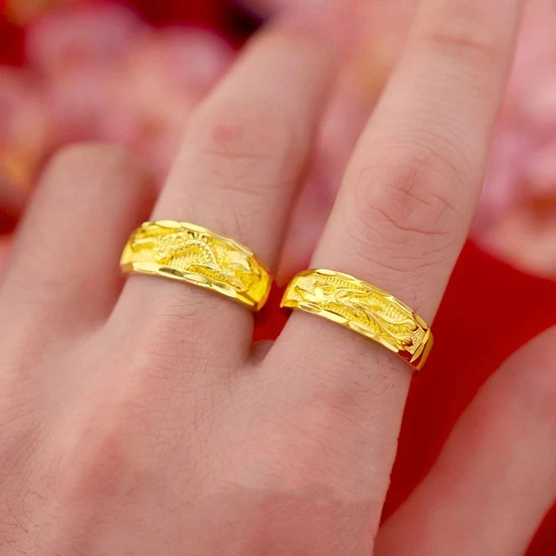 Couple Wedding 18K Gold Rings