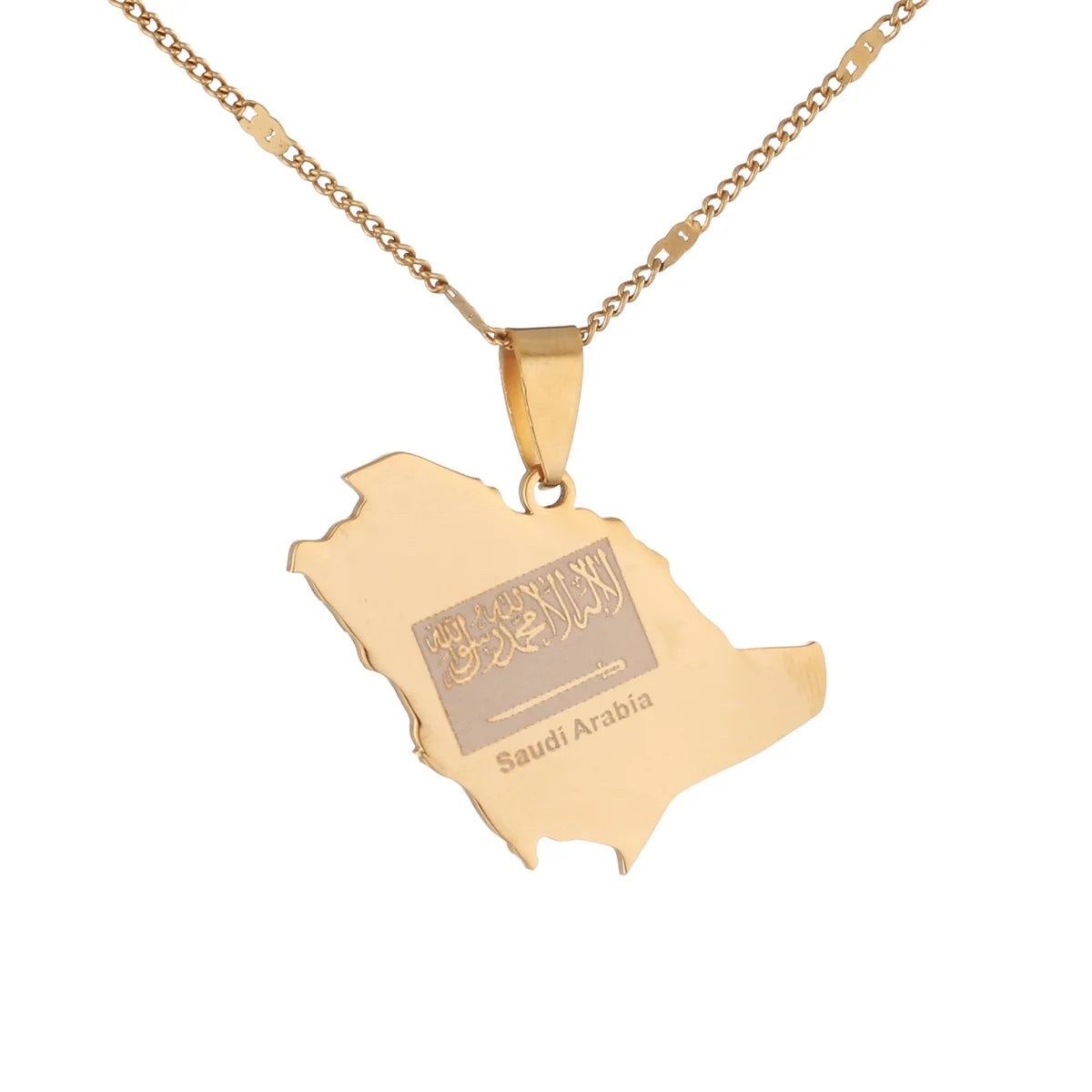 Saudi Map Necklace
