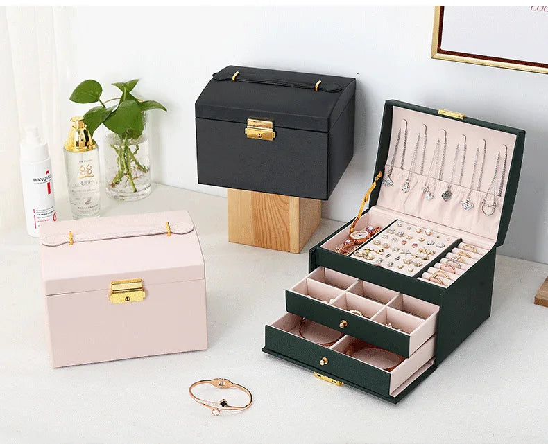 Three-layer Jewelry Storage Box