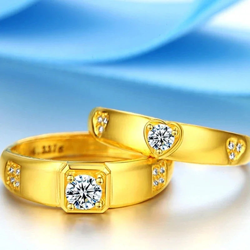 Couple Wedding 18K Gold Rings