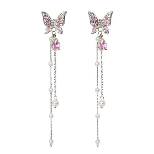 Purple Butterfly Earrings