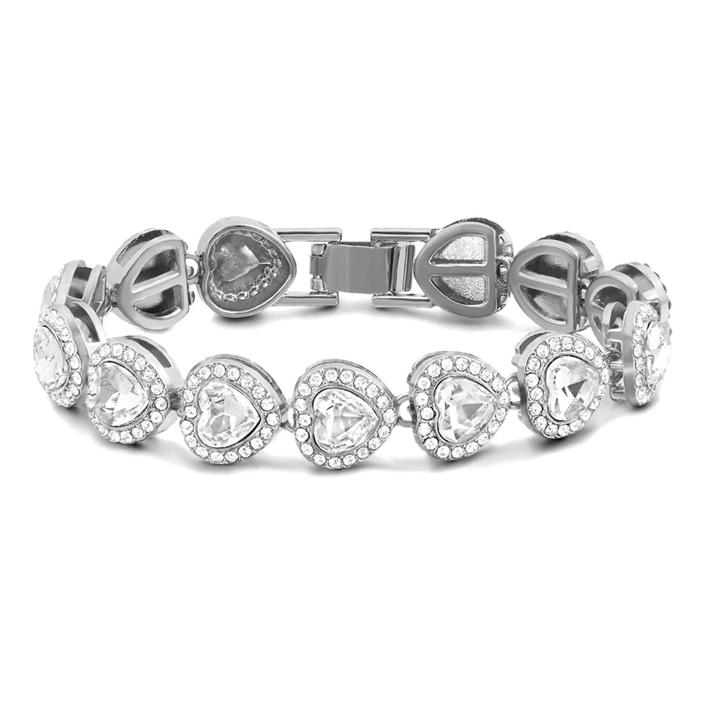 SILVER Heart Bracelet
