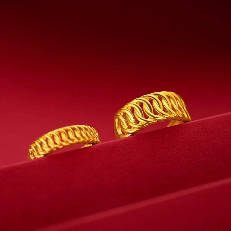 Couple Wedding 18K Gold Rings
