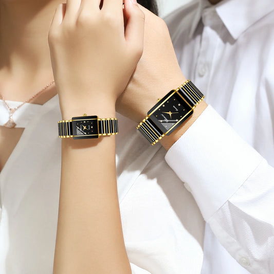 GOLD SLASH Couples Watches