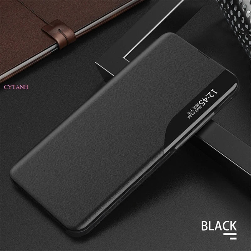 Smart Clear View Flip Case For Samsung Galaxy S21