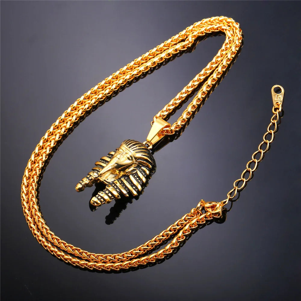 Pharaoh Head Necklaces