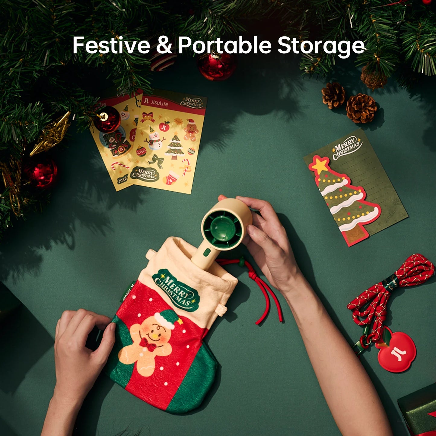 Christmas Portable Handheld Fan