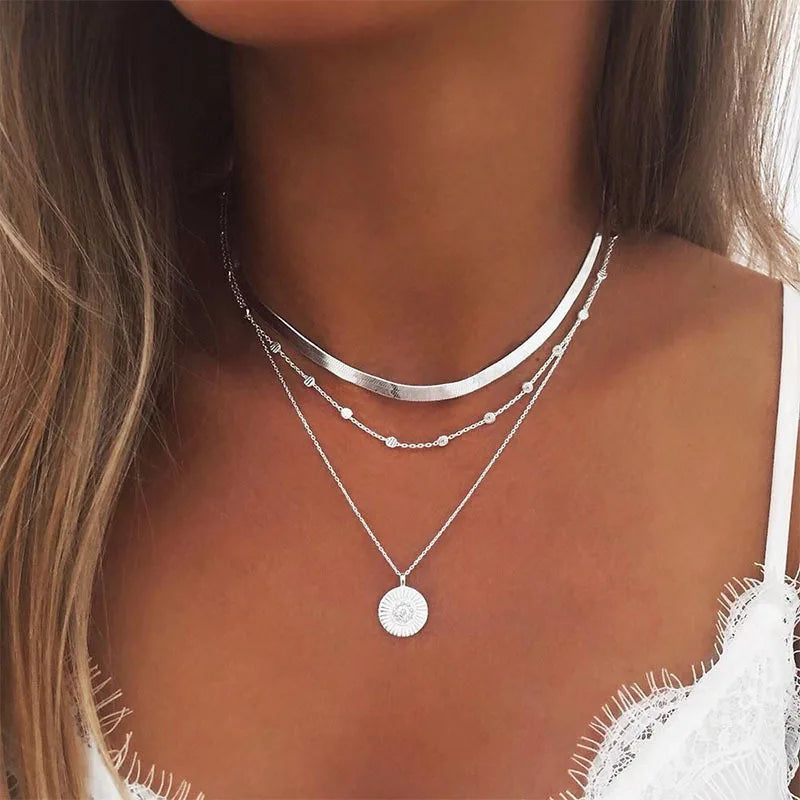 Athina Three-Layer Necklace