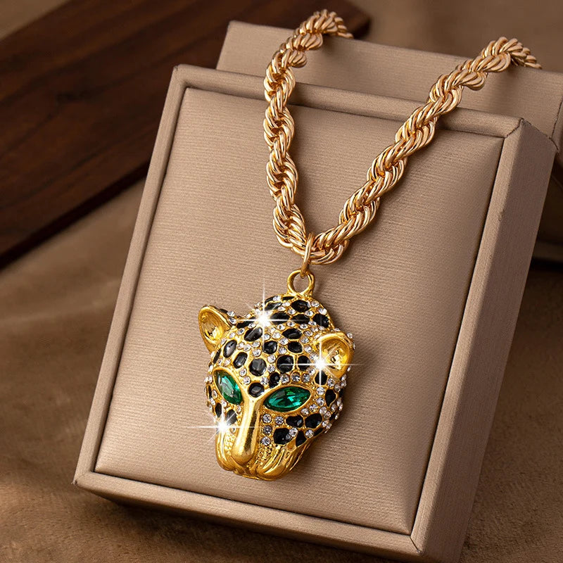 Leopard Pendant Necklace