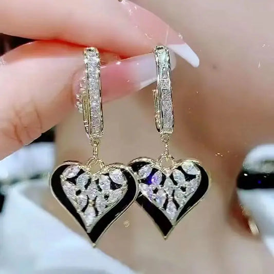 Black Love Earrings