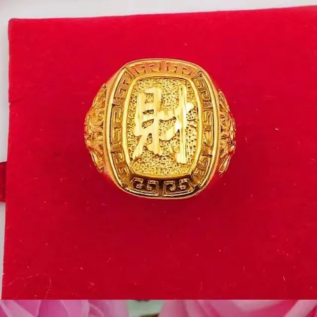 18K Gold Eagle Ring