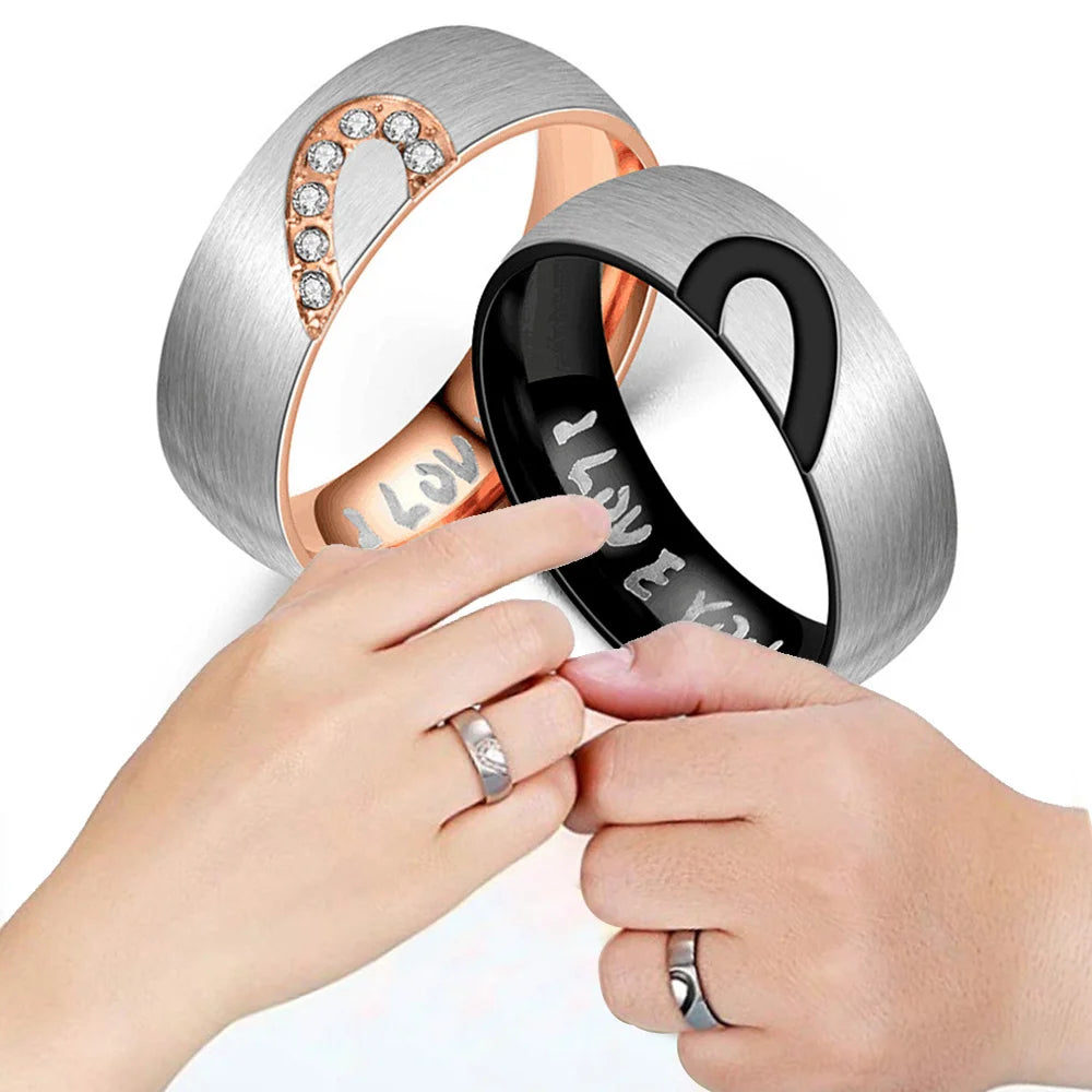 GRAY TWIN Couple Rings