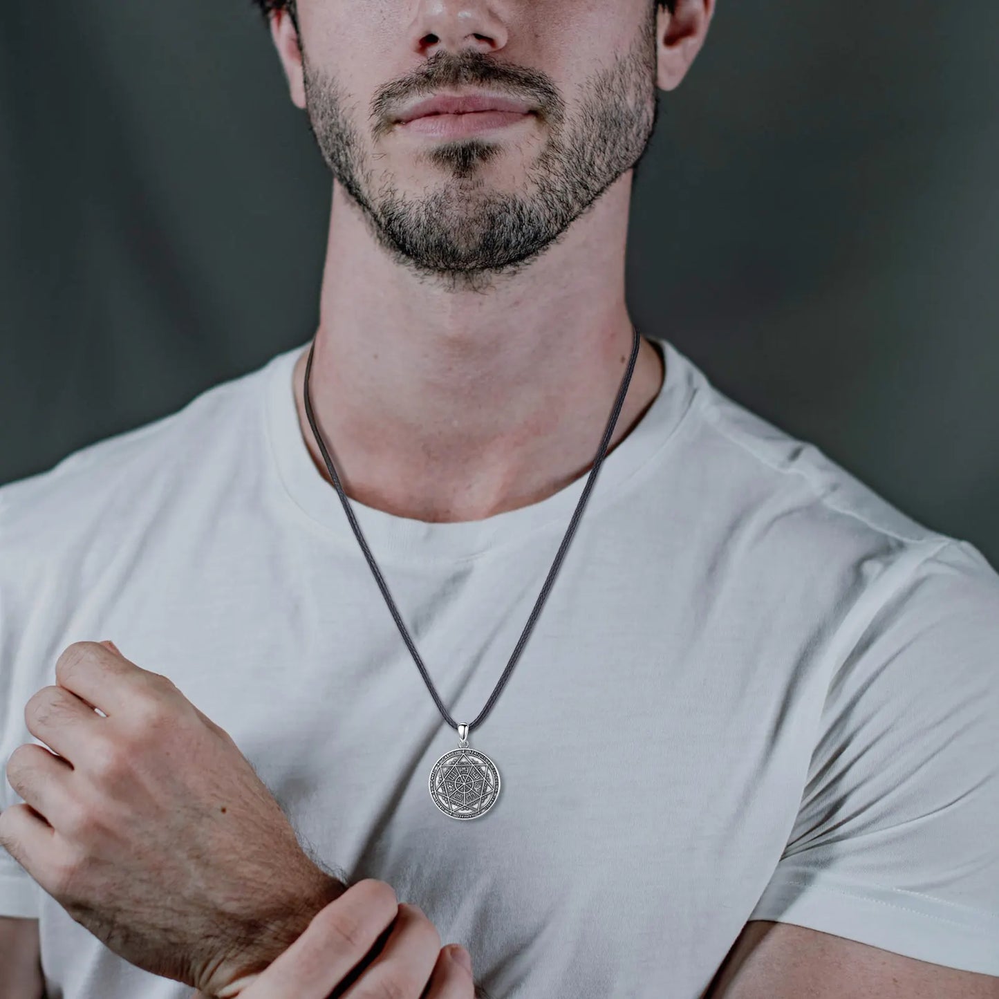 Silver Seal of Seven Archangels Necklace