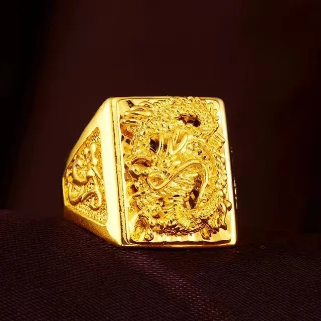 18K Gold Eagle Ring