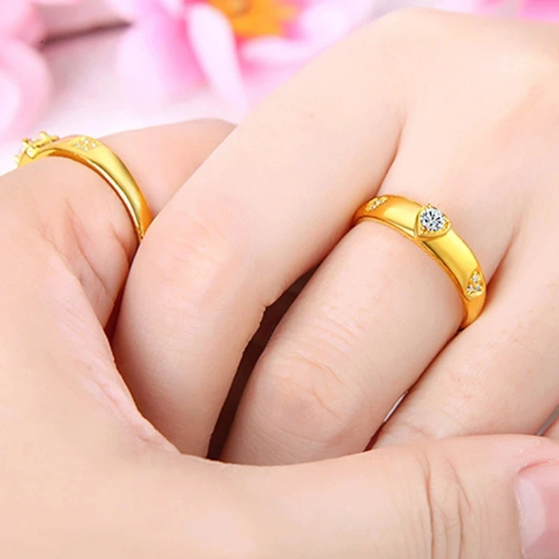 Couple Wedding 18K Gold Rings
