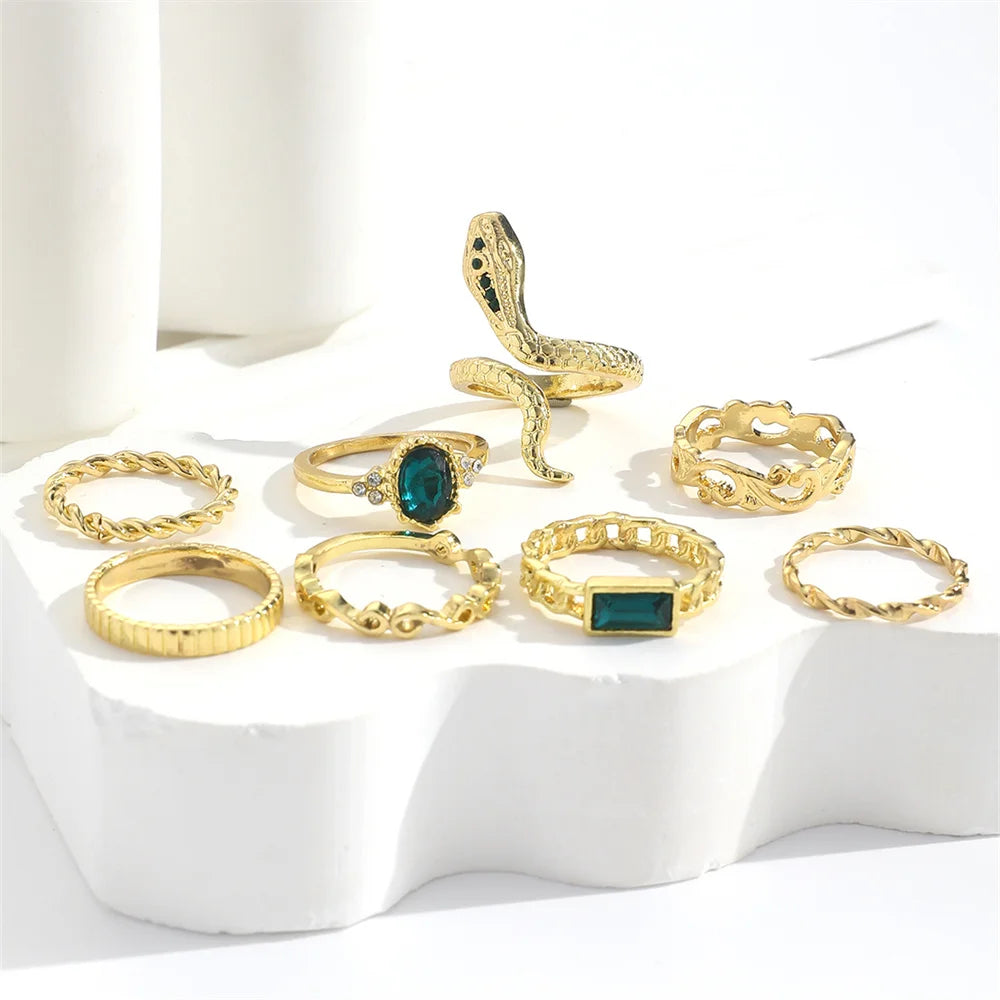 SNAKY 8Pcs Set Rings