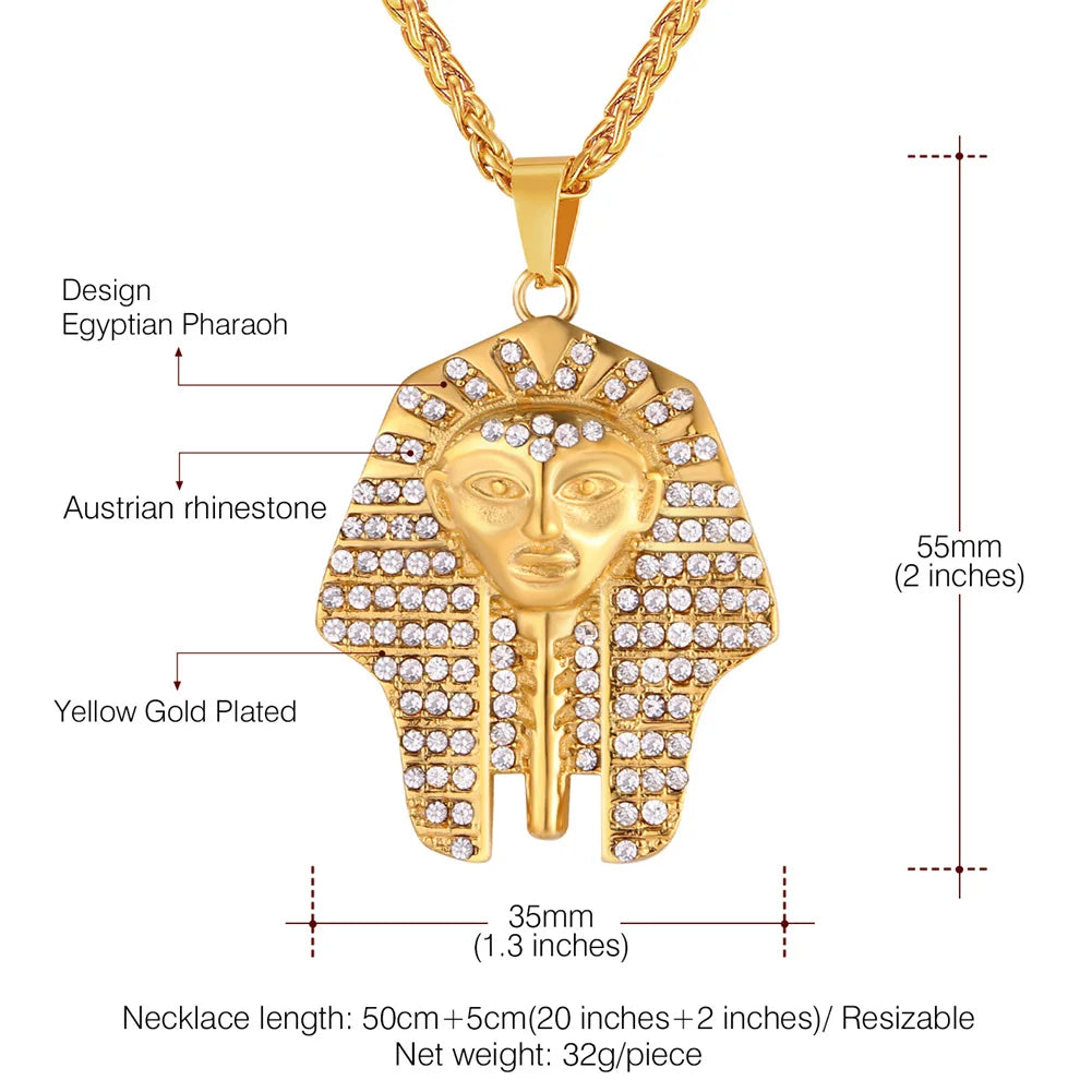 Pharaoh Head Necklaces