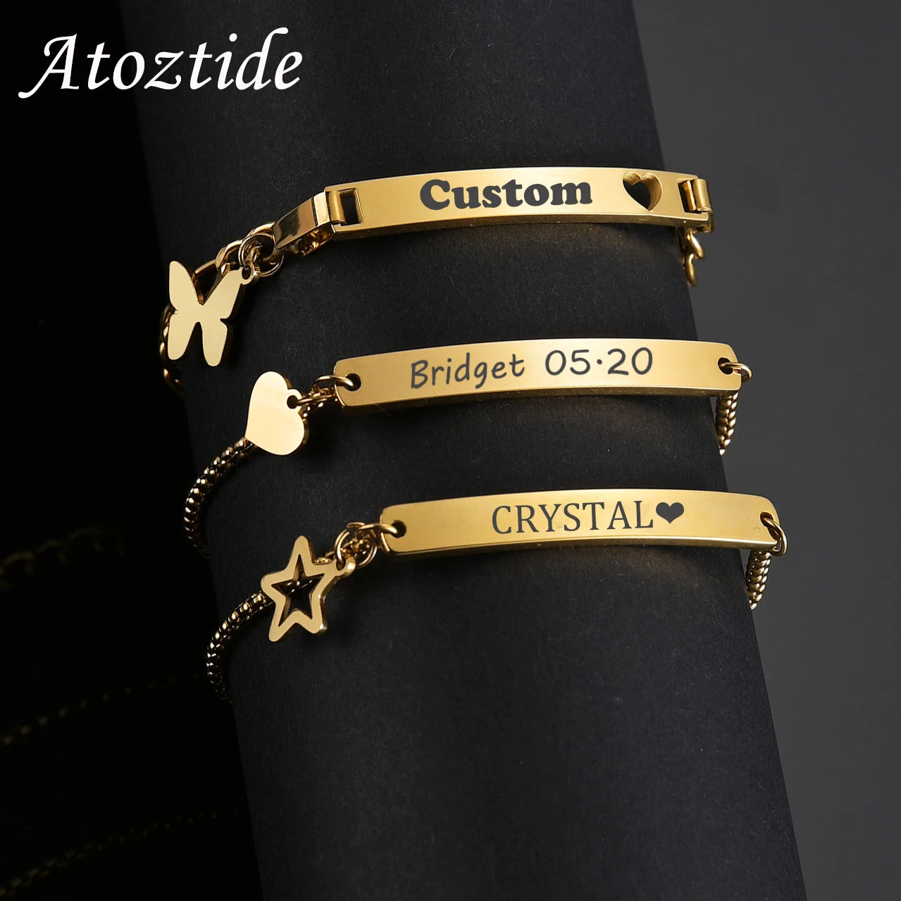 Personalized Engrave Baby Name Bracelet