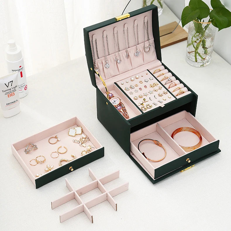 Three-layer Jewelry Storage Box