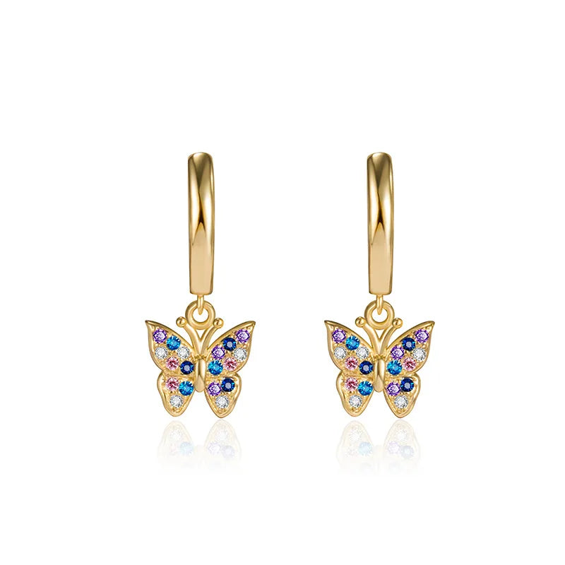 14K Gold SKY Butterfly Earrings