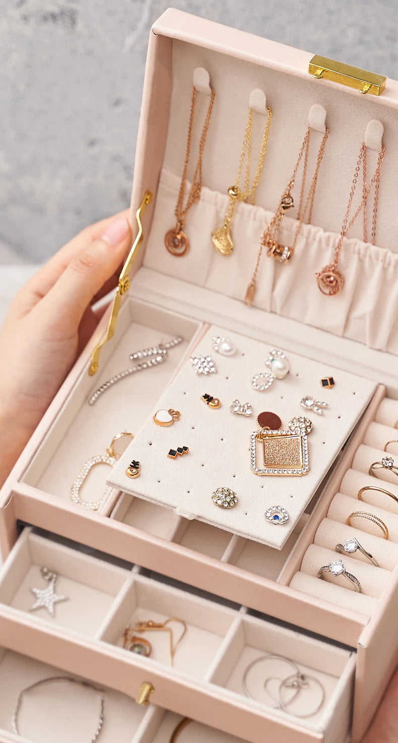 Three-layer Jewelry Storage Box
