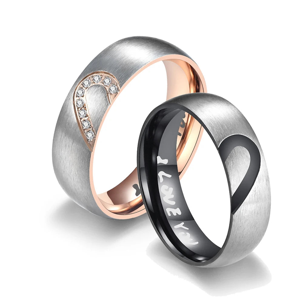 GRAY TWIN Couple Rings