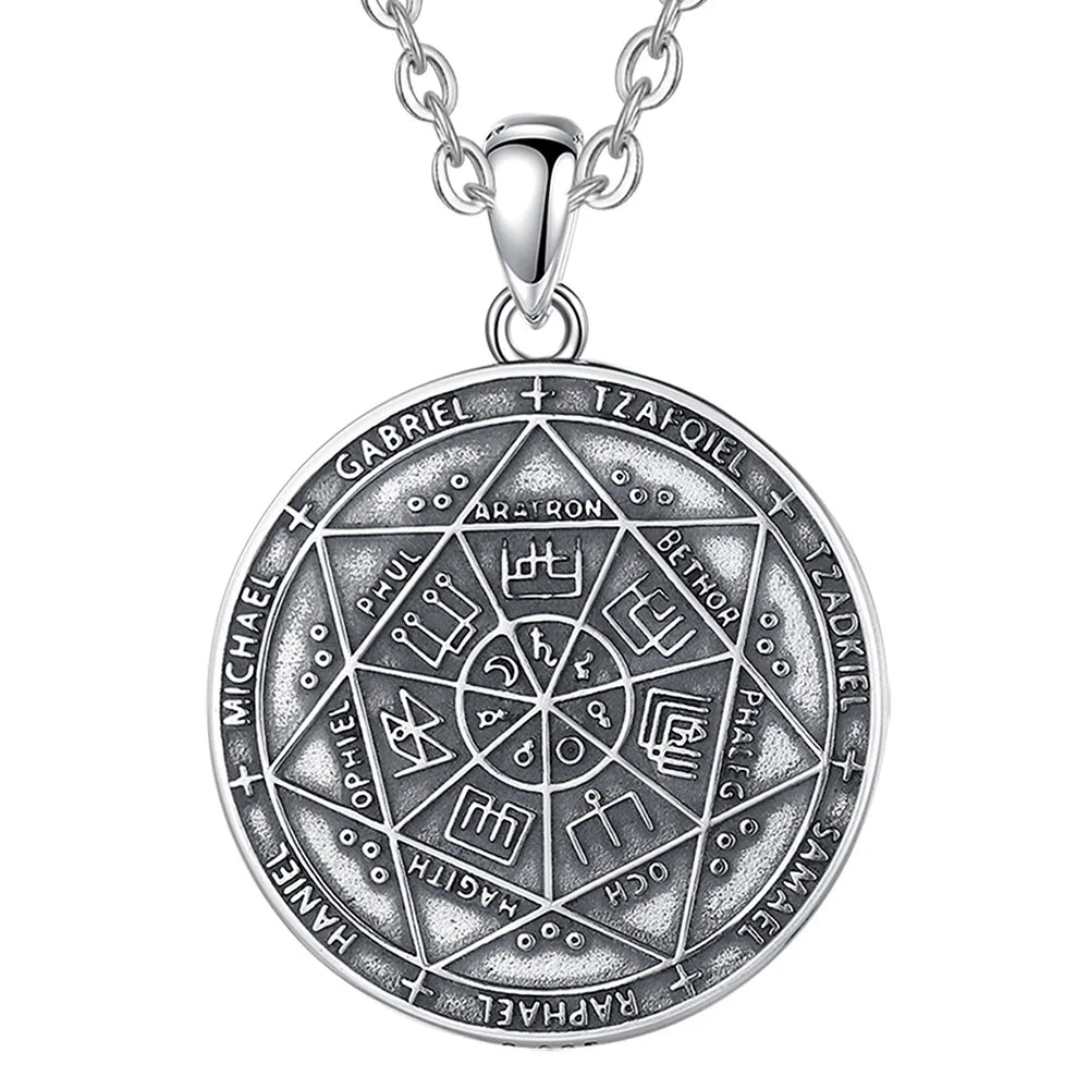 Silver Seal of Seven Archangels Necklace