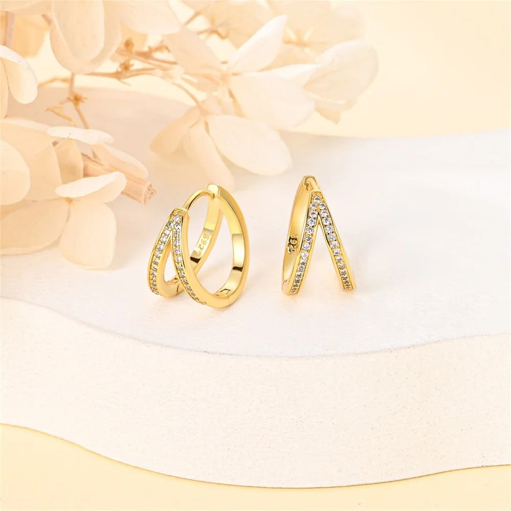 Round Gold KISS Earrings