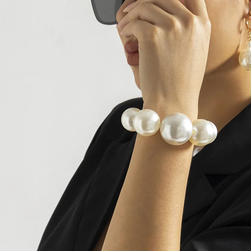 Pearl Choker BOLD Necklace Bracelets