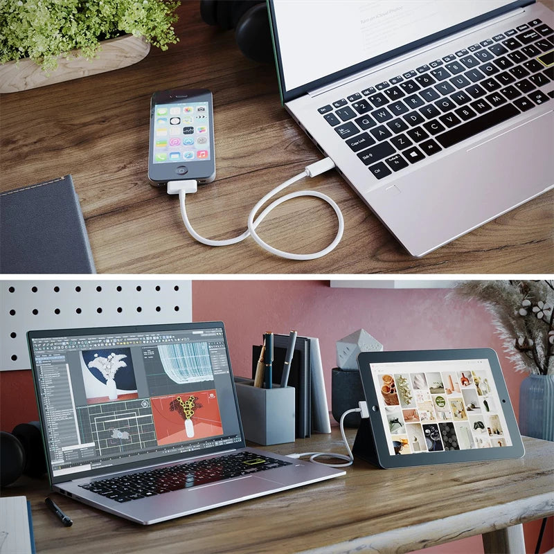 30Pin To USB C Adapter Charging Data Cable