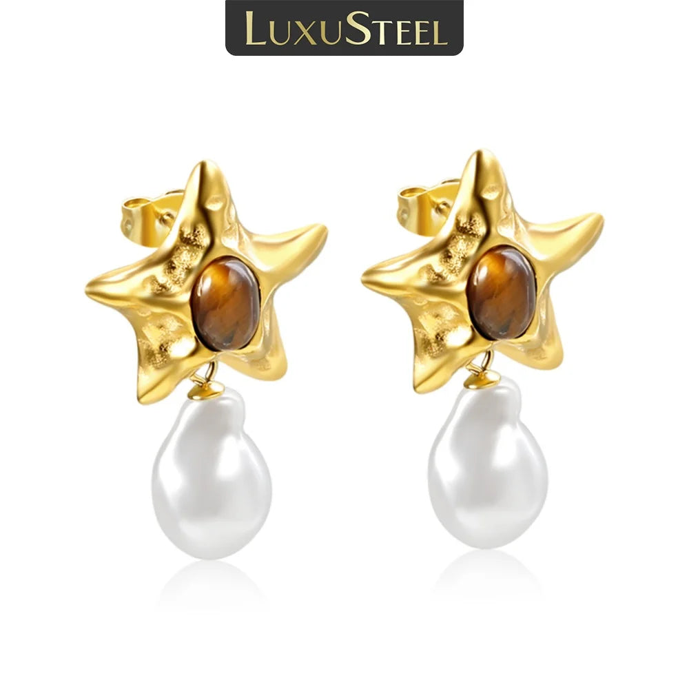 Starfish Pit Earrings