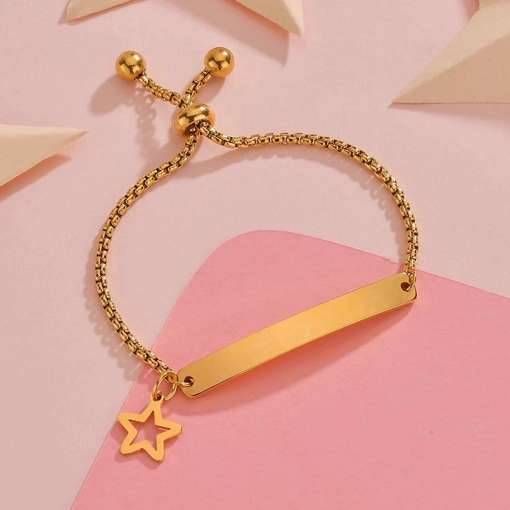 Personalized Engrave Baby Name Bracelet