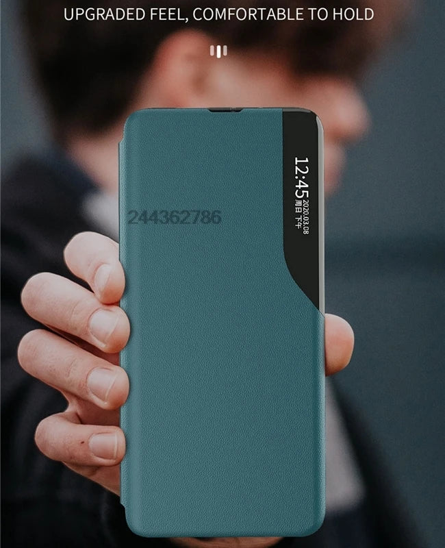 View Window Smart Flip Case For Samsung Galaxy S25