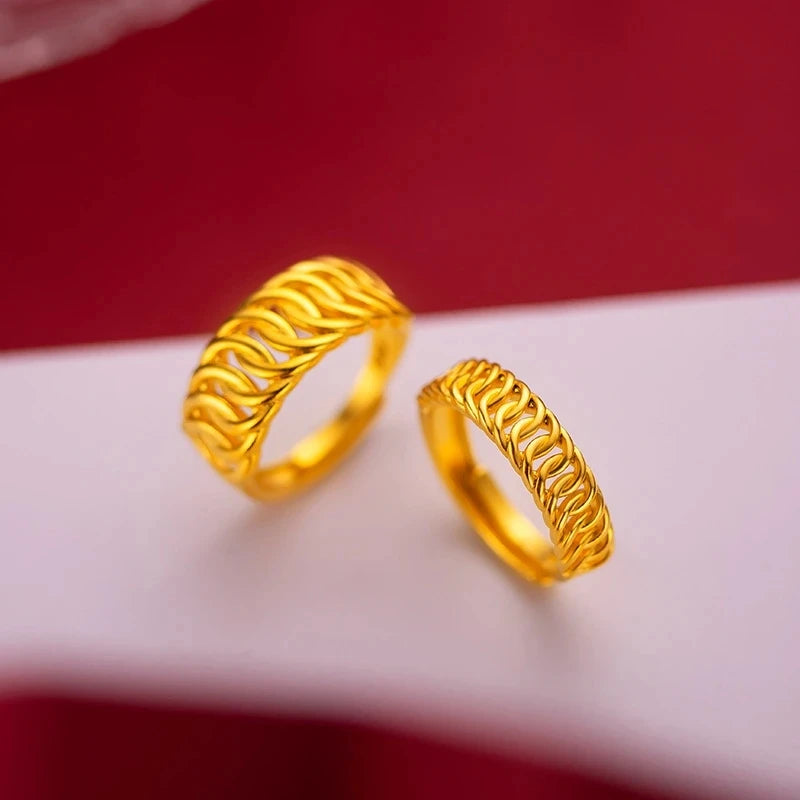 Couple Wedding 18K Gold Rings