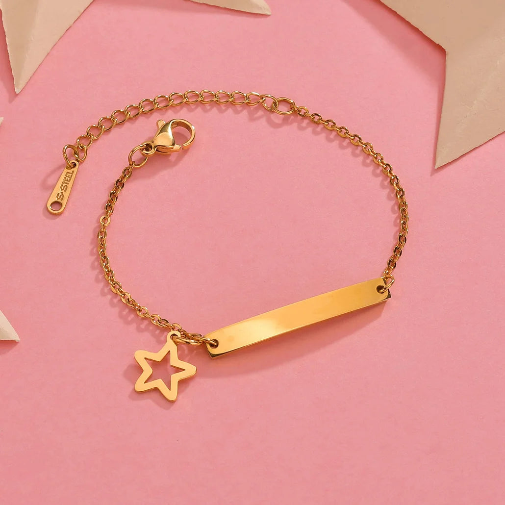 Personalized Engrave Baby Name Bracelet