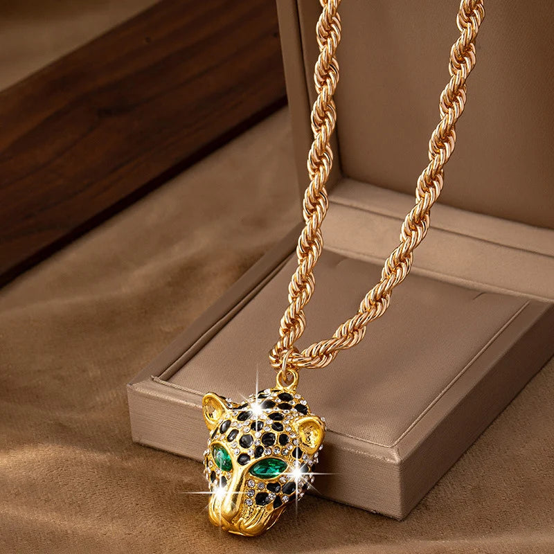 Leopard Pendant Necklace