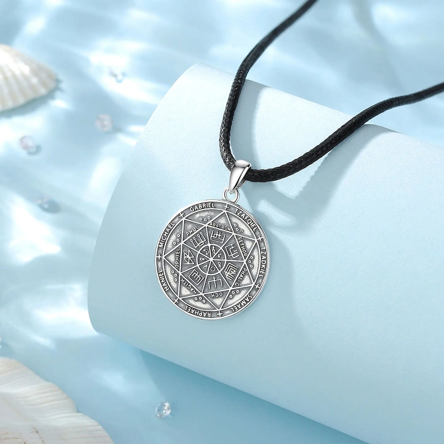 Silver Seal of Seven Archangels Necklace
