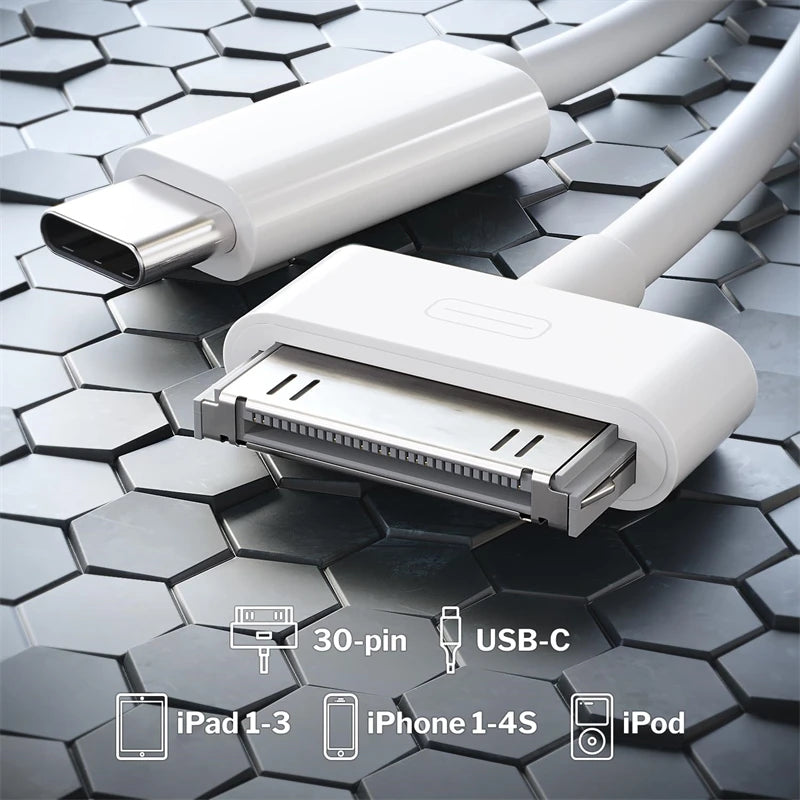 30Pin To USB C Adapter Charging Data Cable