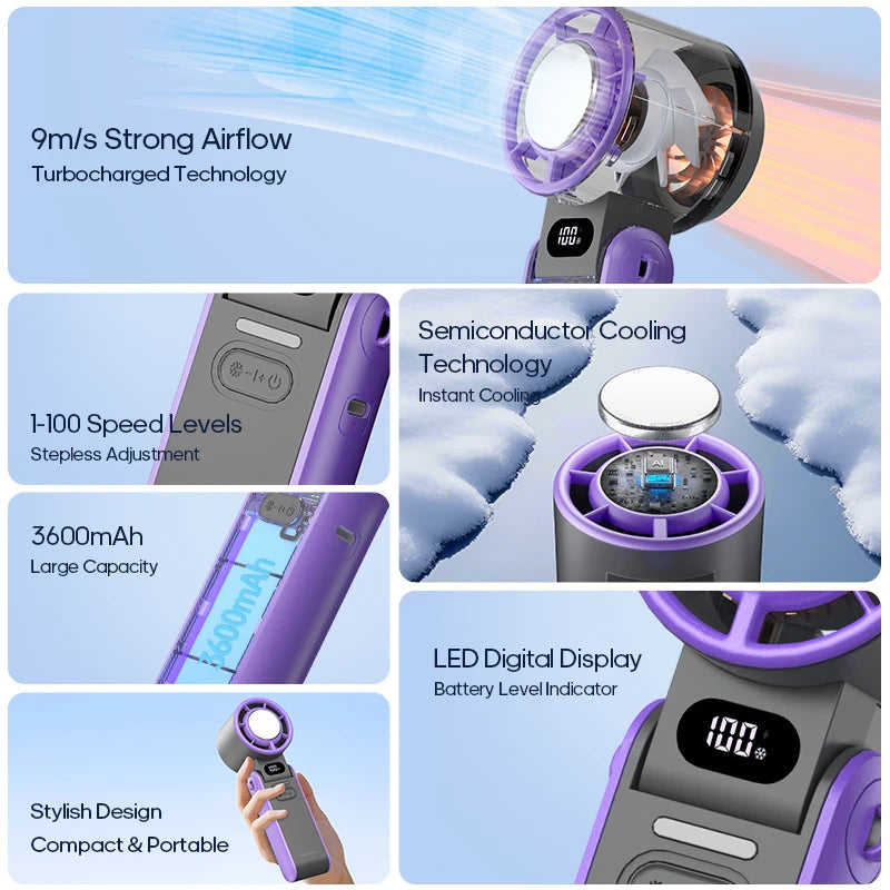 Foldable Portable Handheld Fan