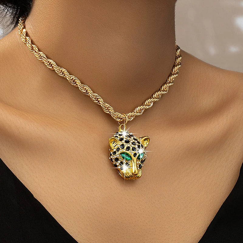 Leopard Pendant Necklace