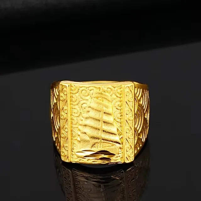 18K Gold Eagle Ring