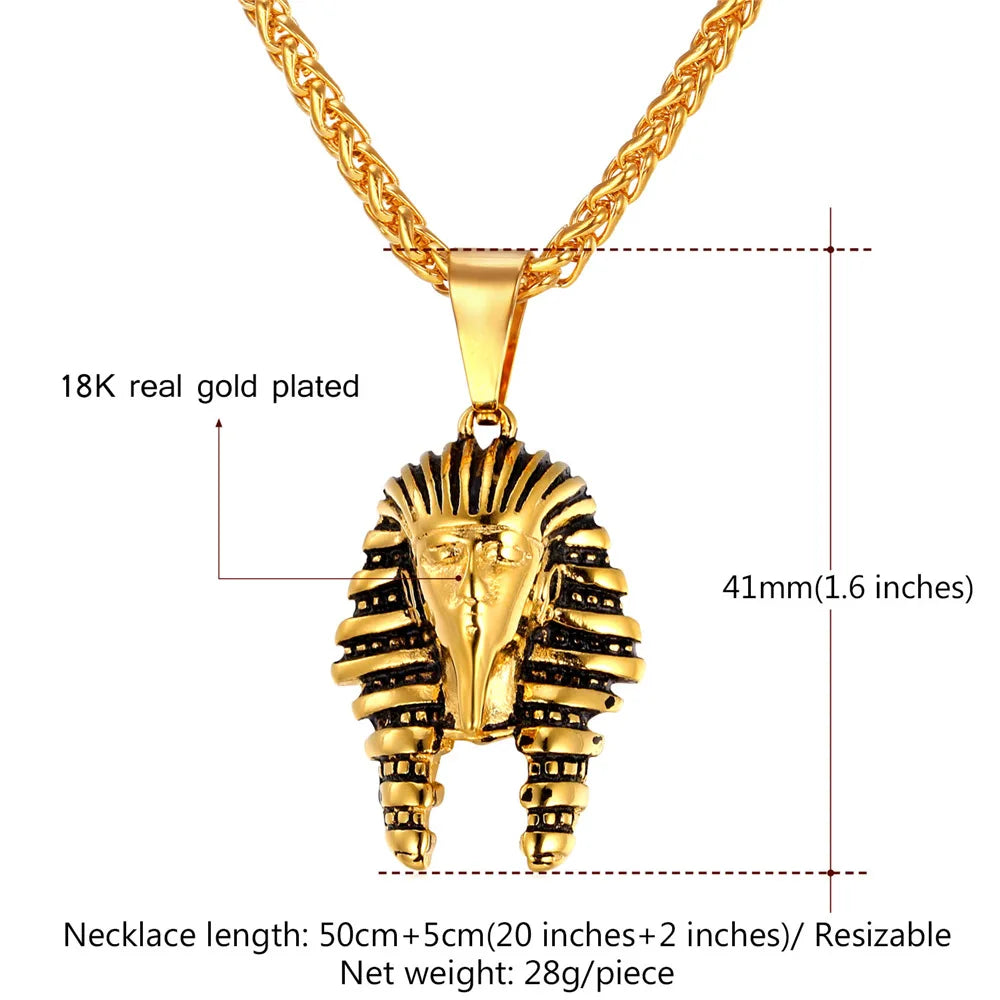 Pharaoh Head Necklaces