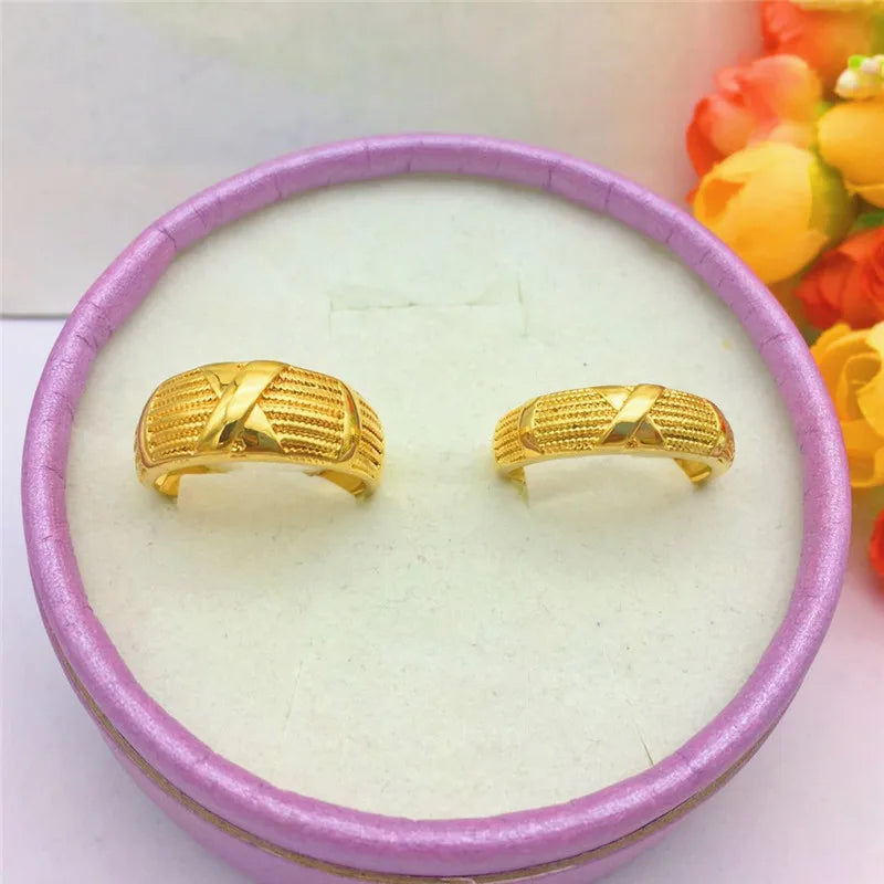 Couple Wedding 18K Gold Rings
